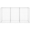 vidaXL Mur en gabion avec couvercles Acier galvanisé 200x60x100 cm