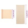 vidaXL Filet brise-vue PEHD 1,5 x 25 m Beige