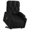 vidaXL Fauteuil inclinable de massage noir similicuir