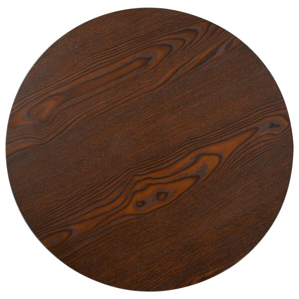vidaXL Table de bistro Marron fonc&eacute; 60 cm MDF