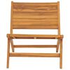 vidaXL Chaise de jardin avec repose-pied Bois de teck solide
