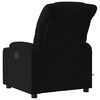 vidaXL Fauteuil inclinable de massage électrique noir tissu