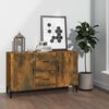vidaXL Buffet ch&ecirc;ne fum&eacute; 100x36x60 cm bois d'ing&eacute;nierie