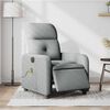 vidaXL Fauteuil inclinable de massage &eacute;lectrique gris clair tissu