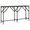 vidaXL Table console ch&ecirc;ne marron 140x29x75 cm bois d'ing&eacute;nierie