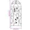 vidaXL Supports pour plantes grimpantes 3 pcs Noir 40x100 cm Fer