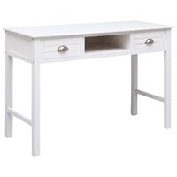 vidaXL Bureau Blanc 110 x 45 x 76 cm Bois