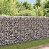 vidaXL Panier de gabion avec couvercle Fil galvanis&eacute; 100x30x30 cm