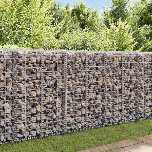 vidaXL Panier de gabion avec couvercle Fil galvanis&eacute; 100x30x30 cm