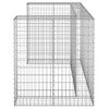 vidaXL Mur en gabion pour poubelles Acier galvanis&eacute; 180x100x110 cm