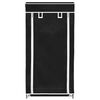 vidaXL Armoire &agrave; chaussures avec housse 58 x 28 x 106 cm Tissu Noir