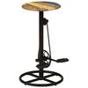 vidaXL Tabourets de bar lot de 2 bois massif de r&eacute;cup&eacute;ration