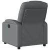 vidaXL Fauteuil inclinable Gris Similicuir