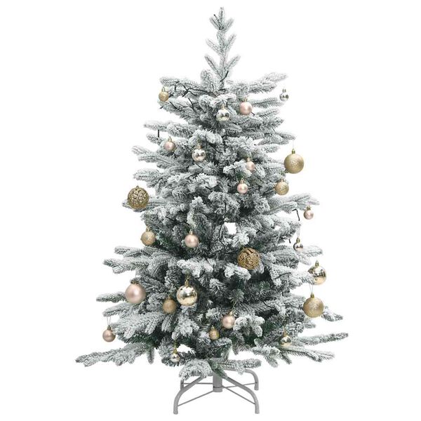 vidaXL Sapin de No&euml;l artificiel articul&eacute; 150 LED et boules 150 cm
