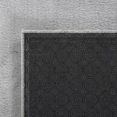 vidaXL Tapis shaggy gris 120x183 cm polyester