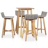 vidaXL Ensemble &agrave; manger d'ext&eacute;rieur 5 pcs Bois d'acacia solide