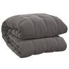 vidaXL Couverture lest&eacute;e Gris 137x200 cm 10 kg Tissu