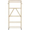 vidaXL Porte-vêtements et étagères et roulettes 90x40x179,5 cm bambou