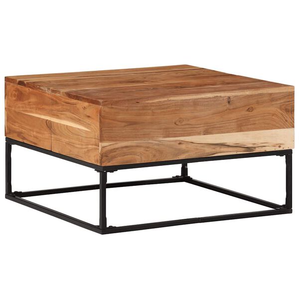 vidaXL Table basse 68x68x41 cm Bois d'acacia solide