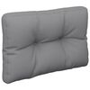 vidaXL Coussin de palette gris 60x40x12 cm tissu