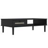 vidaXL Table basse SENJA aspect rotin noir 100x55x33 cm bois massif