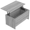 vidaXL Table basse sonoma gris 102x55,5x52,5 cm bois d'ing&eacute;nierie