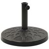 vidaXL Socle rond de parasol Polyr&eacute;sine 13 kg Bronze