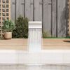 vidaXL Fontaine de piscine 22x60x70 cm acier inoxydable 304