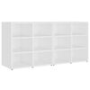 vidaXL Armoires &agrave; chaussures 2 pcs Blanc 52,5x30x50 cm