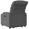 vidaXL Fauteuil inclinable de massage électrique gris foncé tissu