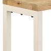 vidaXL Table console 120x35x76 cm Bois de manguier solide et acier