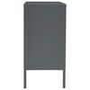 vidaXL Buffet Anthracite 75x35x70 cm Acier et verre trempé