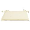 vidaXL Chaises de jardin lot de 4 et coussins cr&egrave;me bois teck solide
