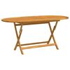 vidaXL Table pliable de jardin 160x85x75 cm Bois d'eucalyptus massif
