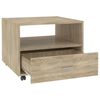 vidaXL Table basse ch&ecirc;ne sonoma 55x55x40 cm bois d'ing&eacute;nierie