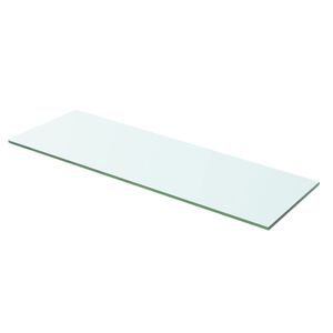 vidaXL Panneau d&rsquo;&eacute;tag&egrave;re Verre transparent 60 x 15 cm