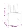 vidaXL Ensemble à manger de jardin 5pcs Bois de teck massif