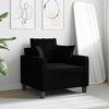 vidaXL Fauteuil Noir 60 cm Tissu