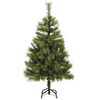 vidaXL Sapin de No&euml;l artificiel articul&eacute; 150 LED et boules 120 cm
