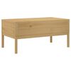 vidaXL Table basse FLORO cire marron 99x55,5x45 cm bois massif de pin