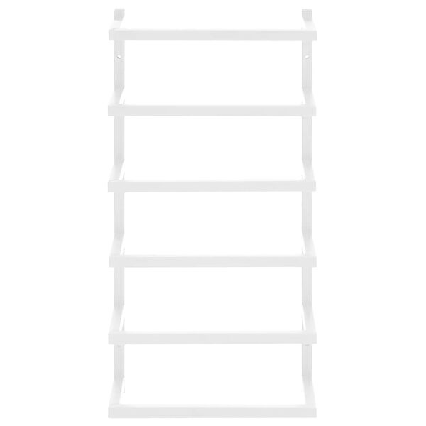 vidaXL Porte-serviette Blanc 24x12x48 cm Acier