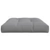 vidaXL Coussin de palette 120x80x12 cm gris tissu