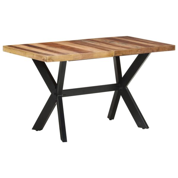 vidaXL Table de salle &agrave; manger 140x70x75 cm Bois avec finition miel
