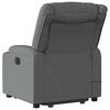 vidaXL Fauteuil inclinable de massage électrique gris foncé tissu
