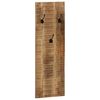 vidaXL Porte-manteau mural 2 pcs Bois de manguier massif 36x110x3 cm