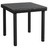 vidaXL Chaises longues lot de 2 avec table résine tressée noir