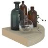 vidaXL &Eacute;tag&egrave;re d'angle flottante ch&ecirc;ne 25x25x3,8 cm MDF
