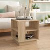 vidaXL Table basse ch&ecirc;ne sonoma 40x40x43 cm bois d'ing&eacute;nierie