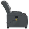 vidaXL Fauteuil de massage inclinable gris similicuir