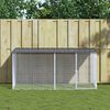 vidaXL Cage à poulets avec toit anthracite 203 x 98 x 90 cm Acier galvanisé